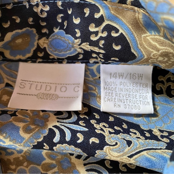 Studio C Plus Button Down Shirt - Picture 9 of 10